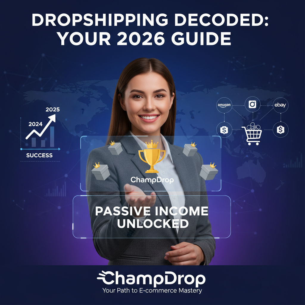 Dropshipping Decoded: Your 2026 Guide to Passive Income Success with ChampDrop