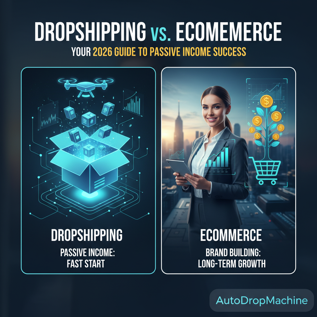 Dropshipping vs. Ecommerce: Your 2026 Guide to Passive Income Success