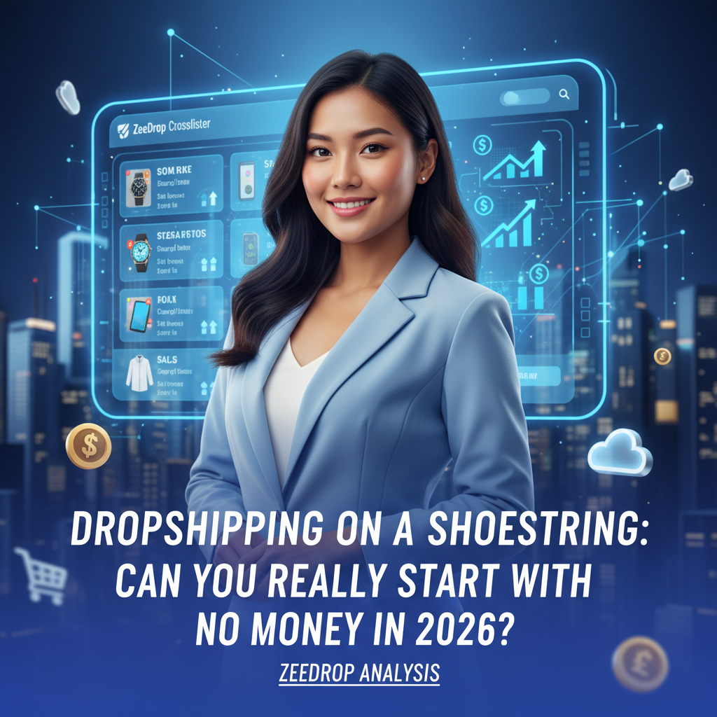 Dropshipping on a Shoestring: Can You REALLY Start with No Money in 2026? (ZeeDrop Analysis)