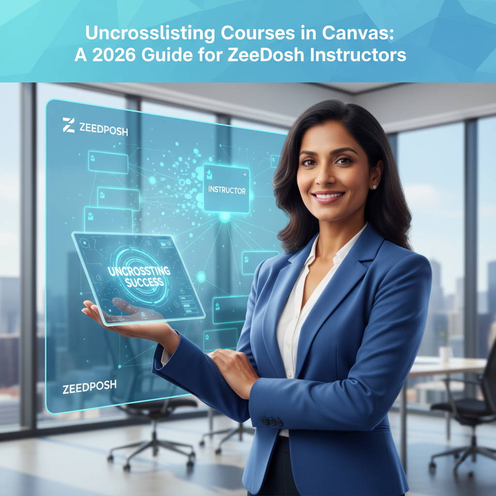Uncrosslisting Courses in Canvas: A 2026 Guide for ZeeDPosh Instructors